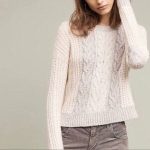 Sleeping on Snow for Anthropologie | Women’s cream/grey alpaca blend sweater, S